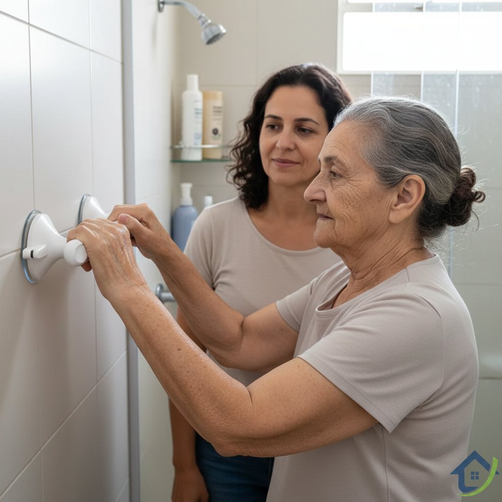 Barra de Apoio com Ventosa para Banheiro